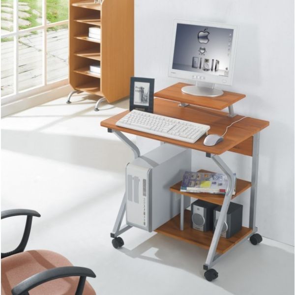 SogesHome Scrivania per computer piccolo tavolo da ufficio 80 cm scrivania  con espositore per casa e ufficio : : Casa e cucina