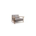 Poltrona design scandinavo in tessuto o velluto SplitBack Frej - 521 Mixed Dance Grey