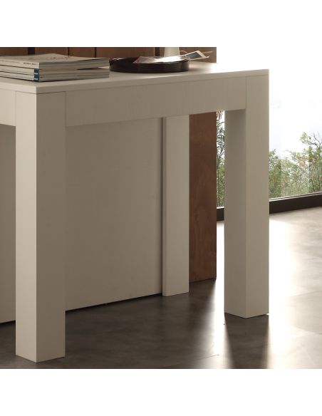 Coast consolle allungabile tavolo da pranzo 54-252cm in legno bianco