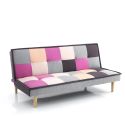 Divano letto Clic Clac in tessuto multicolor design moderno Jorgen