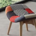 Pouf ottoman patchwork moderno per soggiorno Kaunas