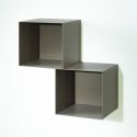 Cubi da parete in acciaio design moderno Naoki