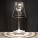 Lampada da tavolo a LED in acrilico trasparente Jarko