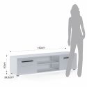 Mobile porta TV design moderno 160 cm Gillian