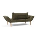 Divano letto singolo Zeal - Bow Legs - 316 Cordufine Pine Green