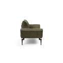 Divano letto singolo Zeal - Laser Legs - 316 Cordufine Pine Green