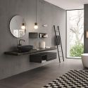 Mobili bagno in abete nero Old Wood 4 di Loetrà