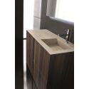 Set mobili bagno in rovere impiallacciato Crono 1 di Loetrà