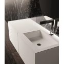 Set mobili bagno laccato bianco opaco Crono 3 di Loetrà