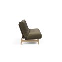 Divano letto matrimoniale sfoderabile Aslak 140 - 575 Vivus Dusty Dusty Olive