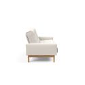 Divano letto matrimoniale design moderno Mimer - 574 Vivus Dusty Off White