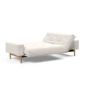 Divano letto matrimoniale design moderno Mimer - 574 Vivus Dusty Off White