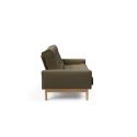 Divano letto matrimoniale design moderno Mimer - 575 Vivus Dusty Dusty Olive