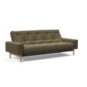 Divano letto matrimoniale design moderno Mimer - 575 Vivus Dusty Dusty Olive