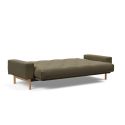 Divano letto matrimoniale design moderno Mimer - 575 Vivus Dusty Dusty Olive