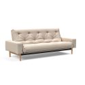 Divano letto matrimoniale design moderno Mimer - 584 Argus Natural