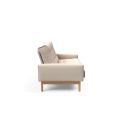 Divano letto matrimoniale design moderno Mimer - 584 Argus Natural