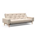 Divano letto matrimoniale design moderno Mimer - 584 Argus Natural