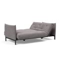 Divano letto a 2 posti con braccioli Junus -  217 Flashtex Light Grey