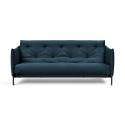 Divano letto a 2 posti con braccioli Junus - 580 Argus Navy Blue