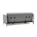 Divano letto a 2 posti con braccioli Junus - 590 Micro Check Grey