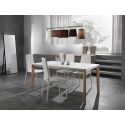 Set 4 sedie cucina impilabili in ecopelle Atalia White