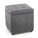 Pouf contenitore design moderno Isolda Grey