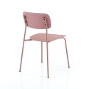 Set 4 sedie impilabili design moderno Clarybel Pink