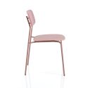 Set 4 sedie impilabili design moderno Clarybel Pink