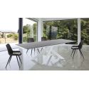 Tavolo con piano in ceramica allungabile Brydon Marble 2