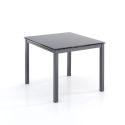 Tavolo quadrato allungabile design moderno Lari Grey