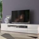 Mobile porta TV in legno L200 cm Bandol White