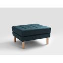 Pouf poggiapiedi moderno Algard Wood Sea