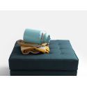 Pouf poggiapiedi moderno Algard Wood Sea