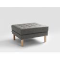 Pouf design moderno per camera o salotto Algard Wood Steel