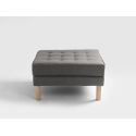 Pouf design moderno per camera o salotto Algard Wood Steel