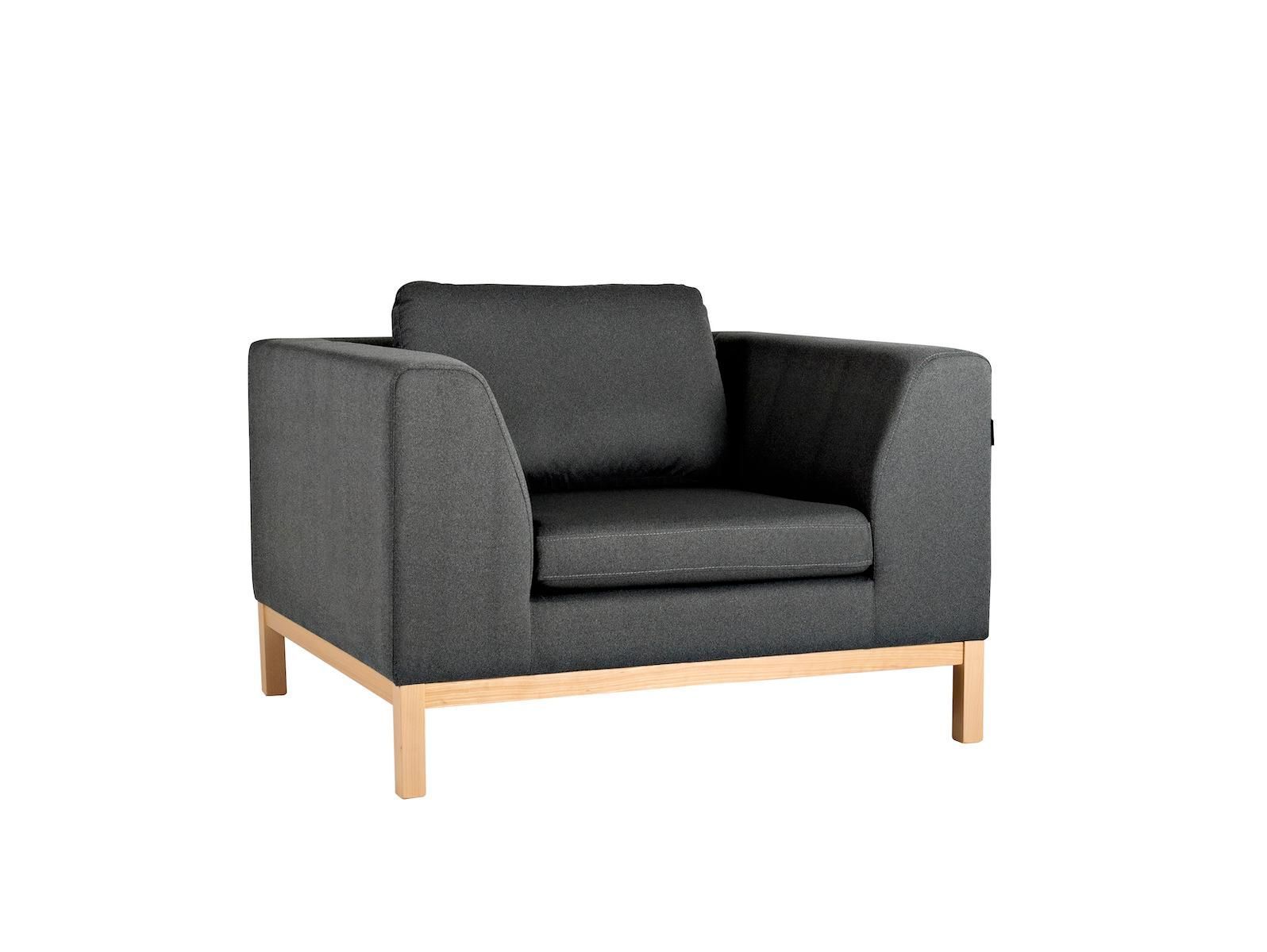 Poltroncina da salotto moderna Rusdal Wood Dark