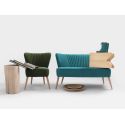 Divano due posti design moderno Davik Turquoise