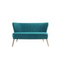 Divano due posti design moderno Davik Turquoise