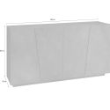 Credenza moderna bianco lucido Annabel 160 White