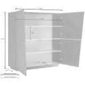 Credenza cucina design moderno Annabel 4A White