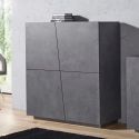 Credenza moderna Annabel 4A Slate