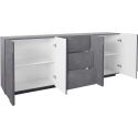 Credenza moderna Taylor 4A/3C Slate