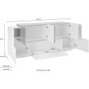 Credenza cucina Lukas 3A/4A WM