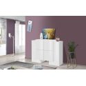 Credenza alta bianco lucido Kevin H2A/4A W