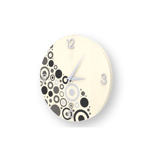 Orologio parete design moderno in legno Circles Cold