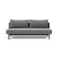 Divano letto alla francese Sly Wood - 563 Twist Charcoal