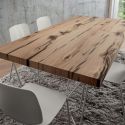 Tavolo da pranzo fisso con piano in legno Rupert Oak