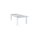 Tavolo da esterno allungabile in alluminio Angers Bianco