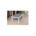 Tavolo da esterno allungabile in alluminio Angers Bianco